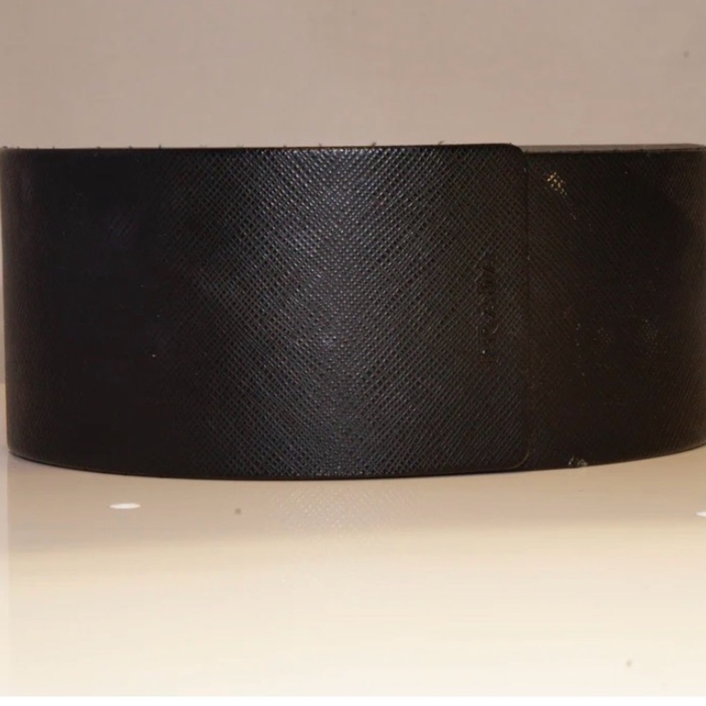 Prada Black And Gray Gradient Shield Sunglasses - image 6